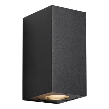 Nordlux - Уличный настенный светильник CANTO 2xGU10/28W/230V IP44 черный