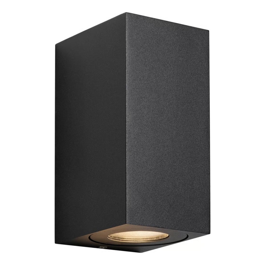 Nordlux - Уличный настенный светильник CANTO 2xGU10/28W/230V IP44 черный