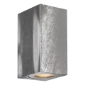 Nordlux - Уличный настенный светильник CANTO 2xGU10/28W/230V IP44 серебристый