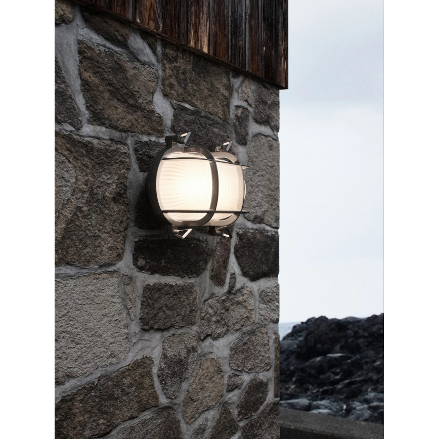 Nordlux - Уличный настенный светильник HELFORD 1xE27/12,5W/230V IP64 серый