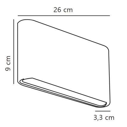 Nordlux - уличный настенный светильник KINVER LED/10W/230V IP54 белый