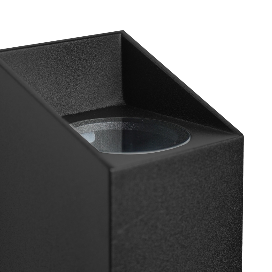 Nordlux - Уличный настенный светильник NICO 2xGU10/25W/230V IP54 черный
