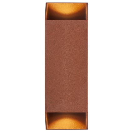 Nordlux - Уличный настенный светильник NICO 2xGU10/25W/230V IP54 коричневый