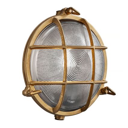 Nordlux - Уличный настенный светильник POLPERRO 1xE27/12,5W/230V IP64 латунь