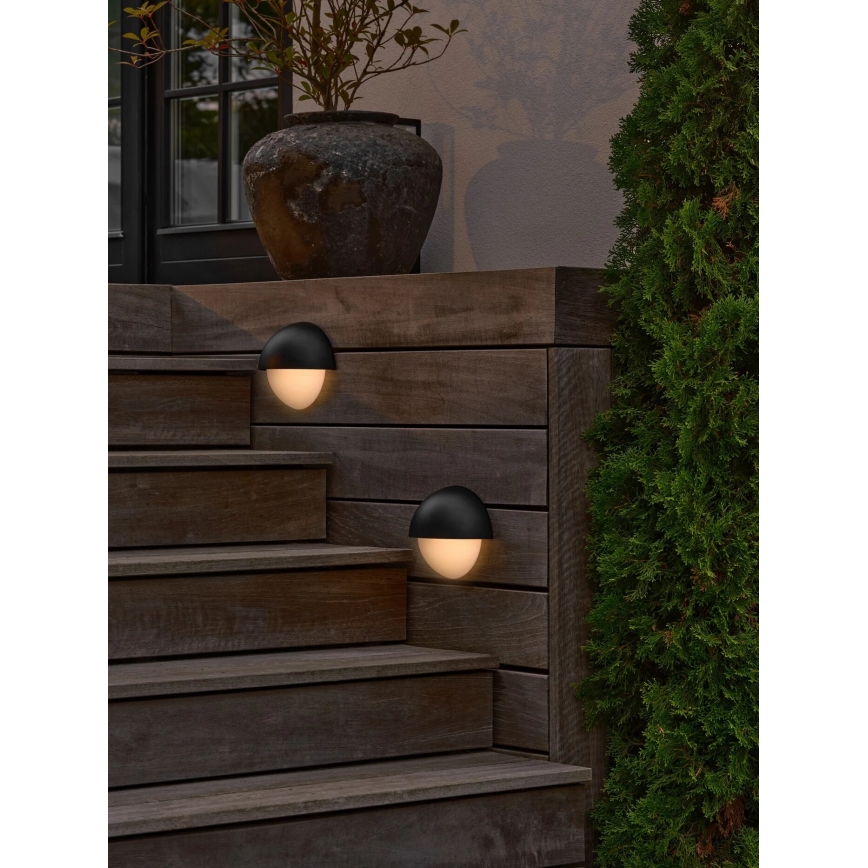 Nordlux - Уличный настенный светильник SCORPIUS 1xE14/15W/230V IP44 черный