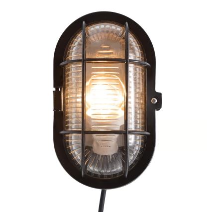Nordlux - Уличный настенный светильник SKOTLAMPE 1xE27/60W/230V IP44 черный