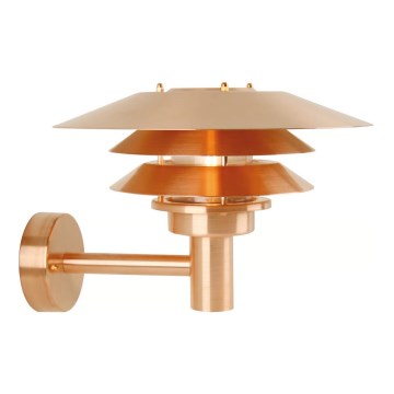 Nordlux - Уличный настенный светильник VENO 1xE27/60W/230V IP54 медный