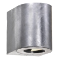 Nordlux - уличный настенный светодиодный светильник CANTO 2xLED/6W/230V IP44 серебристый