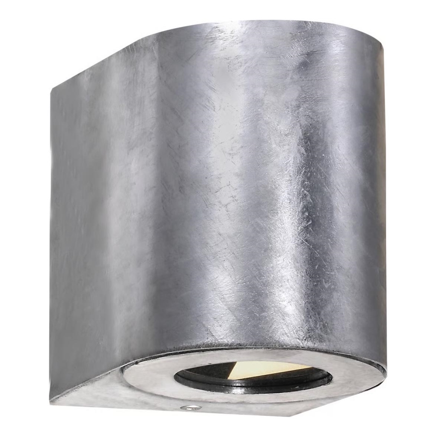 Nordlux - уличный настенный светодиодный светильник CANTO 2xLED/6W/230V IP44 серебристый