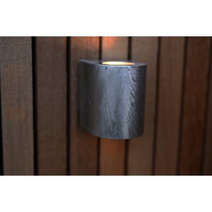 Nordlux - уличный настенный светодиодный светильник CANTO 2xLED/6W/230V IP44 серебристый