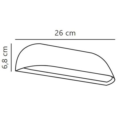Nordlux - Уличный светодиодный настенный светильник FRONT LED/9,5W/230V IP44