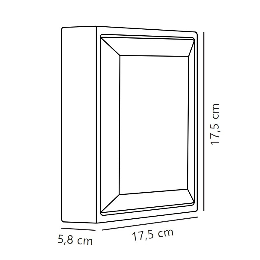 Nordlux - Уличный светодиодный настенный светильник OLIVER LED/9W/230V IP54 17,5x17,5 см