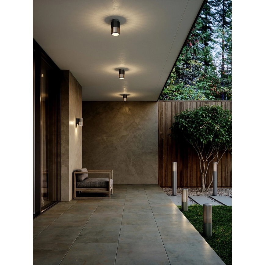 Nordlux - Вулична лампа ALUDRA 1xE27/15W/230V IP44 антрацит 45,4 см