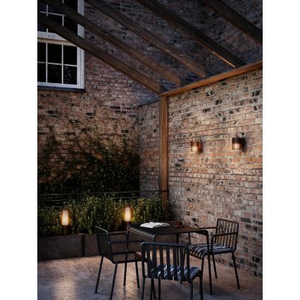 Nordlux - Вулична лампа ALUDRA 1xE27/15W/230V IP44 коричневий 45,4 см