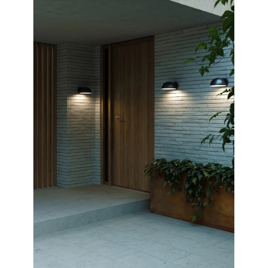 Nordlux - Вуличний настінний світильник CLARSO 1xE27/10W/230V IP44 чорний