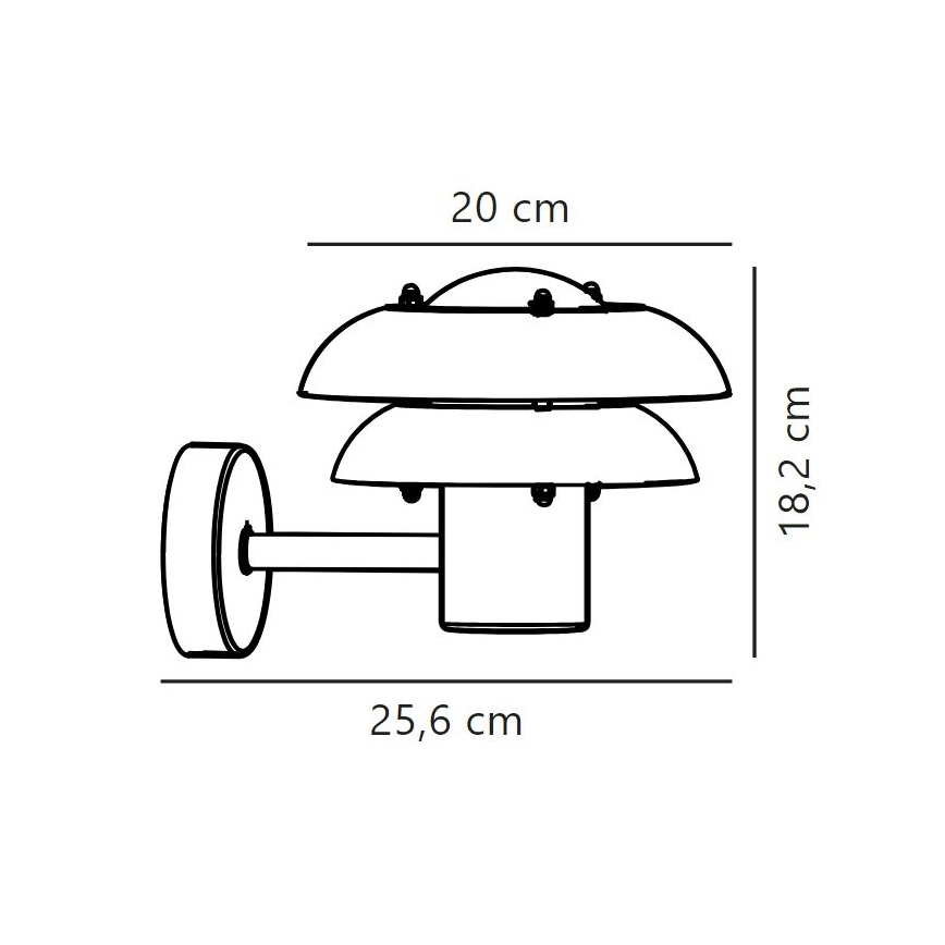 Nordlux - Вуличний настінний світильник KURNOS 1xE14/12W/230V IP54 матовий хром