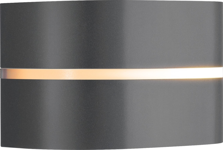 Nordlux - Вуличний настінний світильник SIBELIS 1xE27/10W/230V IP44 антрацит