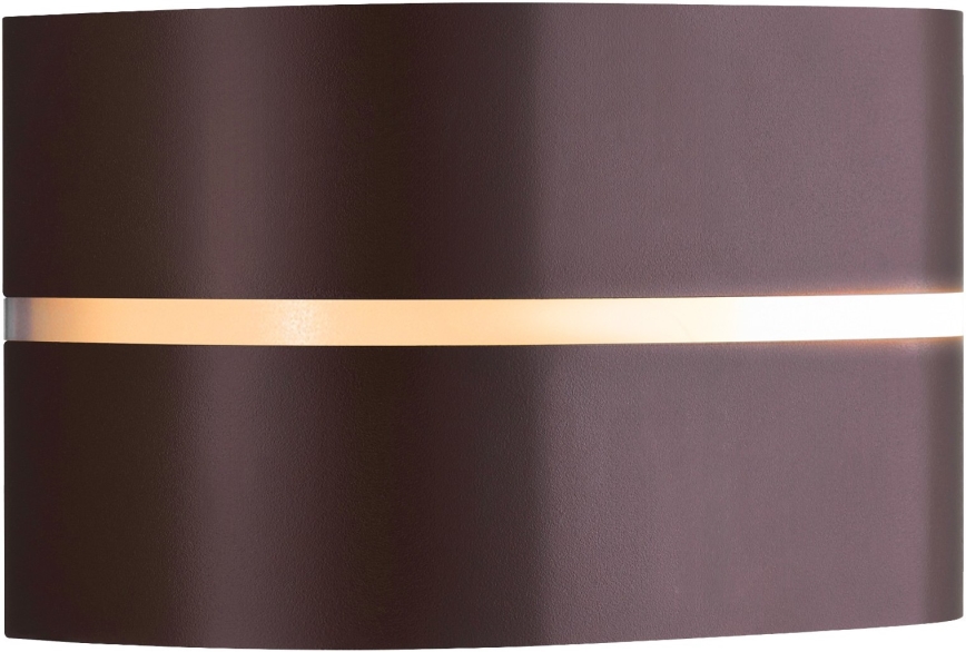 Nordlux - Вуличний настінний світильник SIBELIS 1xE27/10W/230V IP44 коричневий