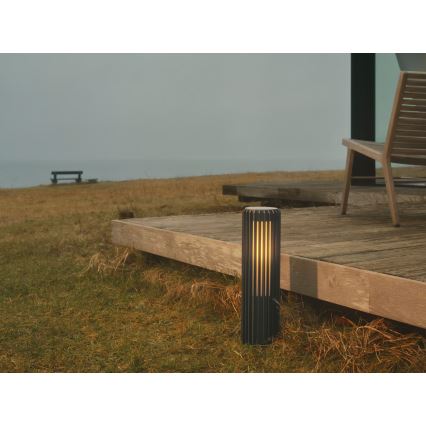 Nordlux - Вулична лампа ALUDRA 1xE27/15W/230V IP44 антрацит 45,4 см