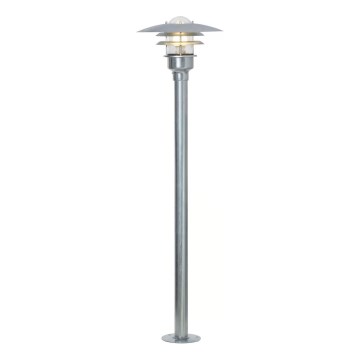 Nordlux - Вулична лампа LONSTRUP 1xE27/60W/230V IP44 матовий хром 116 см
