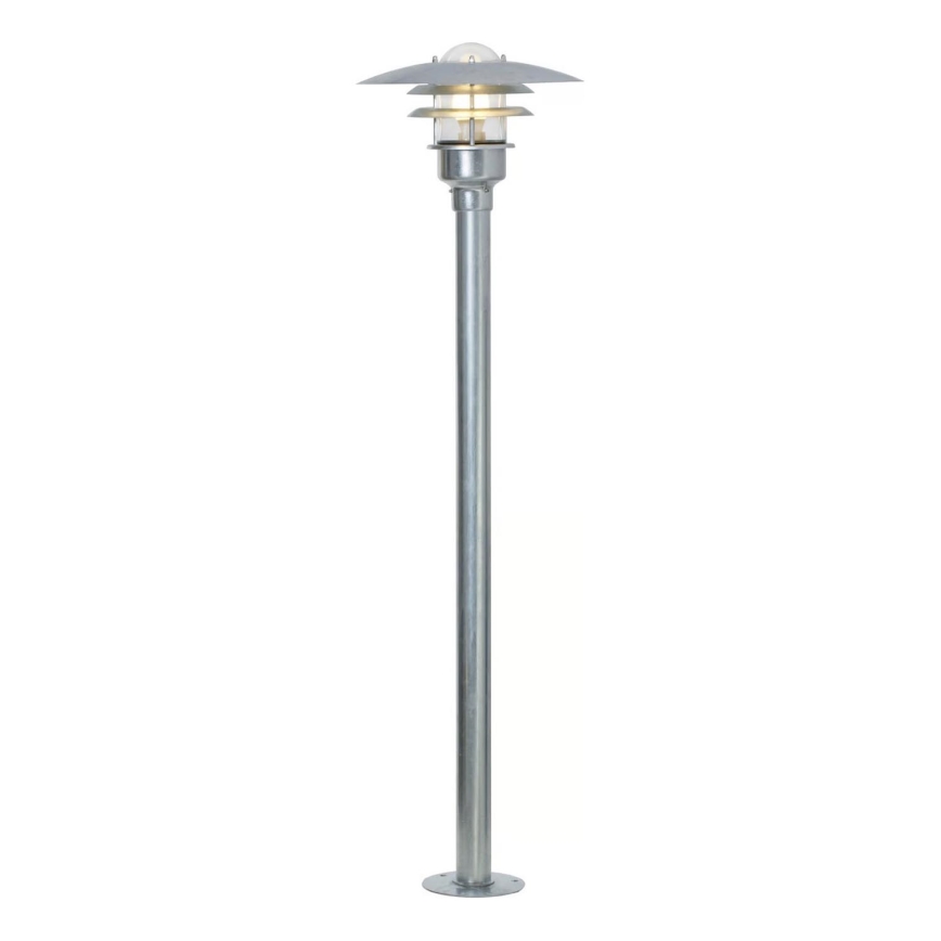 Nordlux - Вулична лампа LONSTRUP 1xE27/60W/230V IP44 матовий хром 116 см