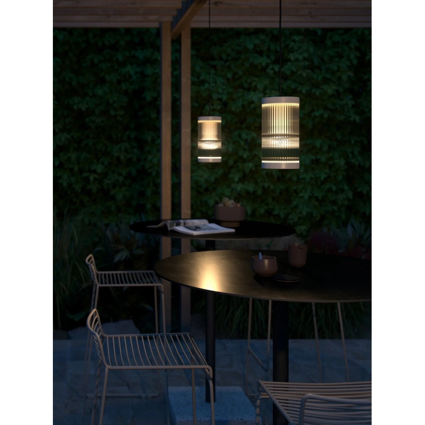 Nordlux - Вулична підвісна люстра COUPAR 1xE27/25W/230V IP33 кремовий