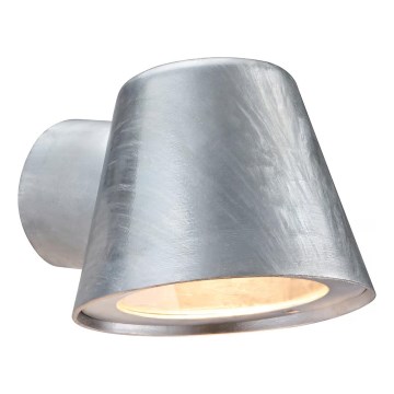 Nordlux - Вуличний настінний світильник ALERIA 1xGU10/35W/230V IP44 срібний