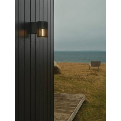 Nordlux - Вуличний настінний світильник ALUDRA 1xE27/15W/230V антрацит