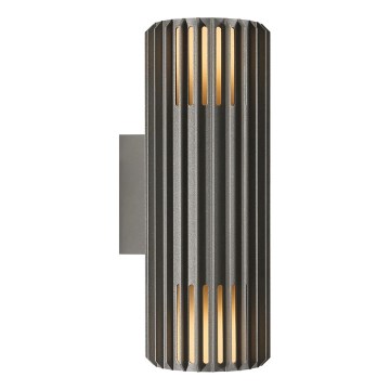 Nordlux - Вуличний настінний світильник ALUDRA 2xE27/15W/230V IP54 антрацит