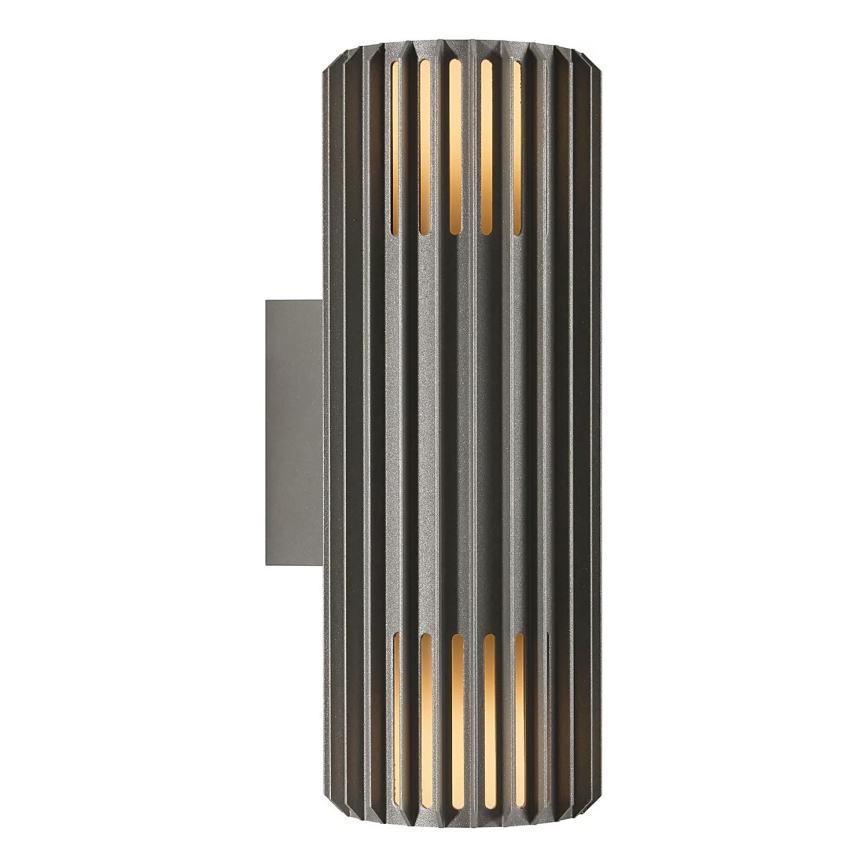 Nordlux - Вуличний настінний світильник ALUDRA 2xE27/15W/230V IP54 антрацит