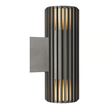 Nordlux - Вуличний настінний світильник ALUDRA 2xE27/15W/230V IP54 антрацит