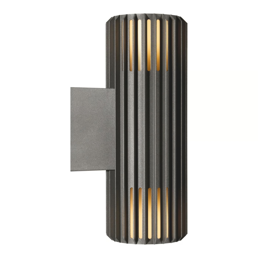 Nordlux - Вуличний настінний світильник ALUDRA 2xE27/15W/230V IP54 антрацит