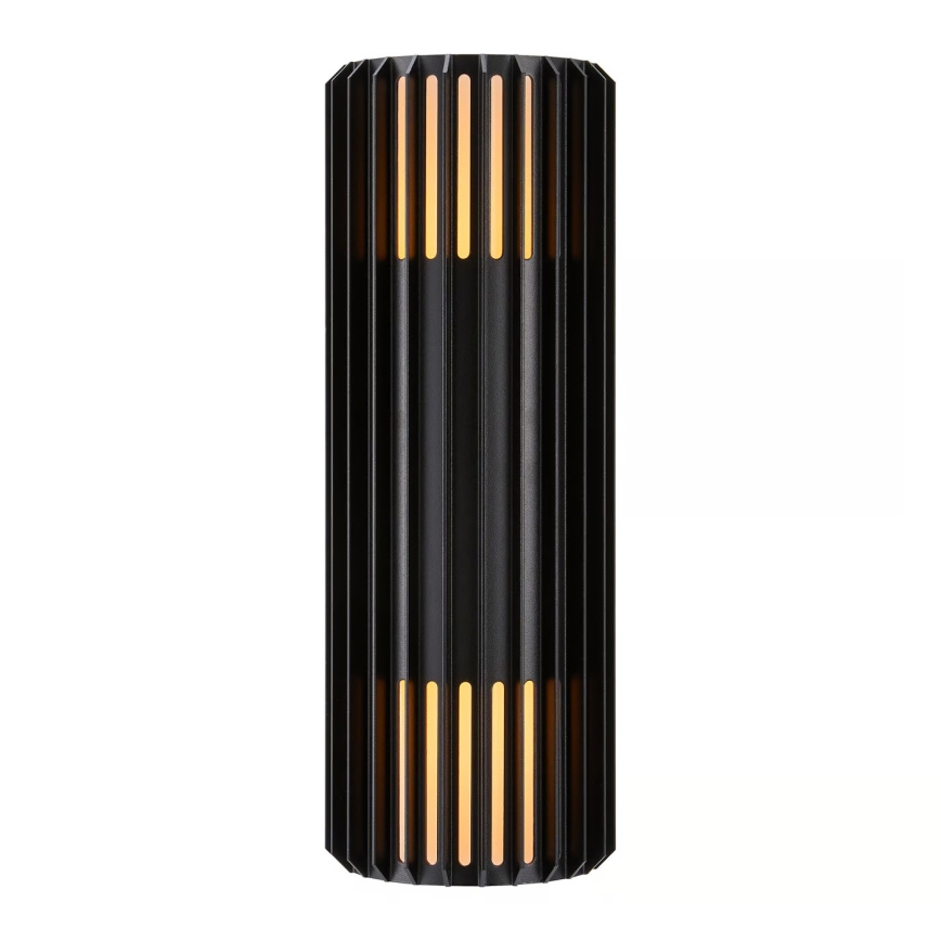 Nordlux - Вуличний настінний світильник ALUDRA 2xE27/15W/230V IP54 чорний