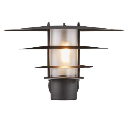 Nordlux - Вуличний настінний світильник BASTIA 1xE27/20W/230V IP54 чорний