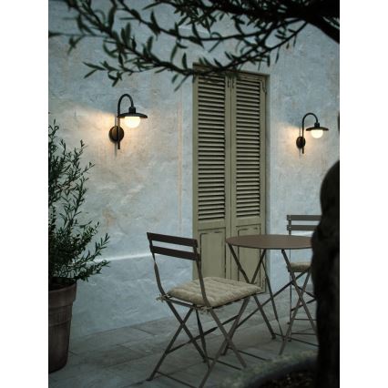 Nordlux - Вуличний настінний світильник BERLO 1xE27/10W/230V IP44