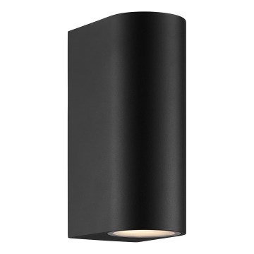 Nordlux - Вуличний настінний світильник DION 2xGU10/25W/230V IP44 чорний