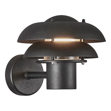 Nordlux - Вуличний настінний світильник KURNOS 1xE14/12W/230V IP54 чорний