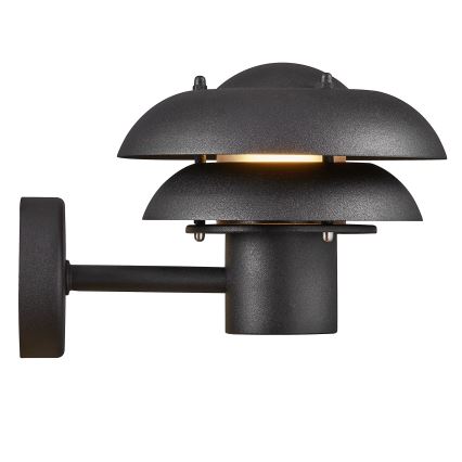 Nordlux - Вуличний настінний світильник KURNOS 1xE14/12W/230V IP54 чорний