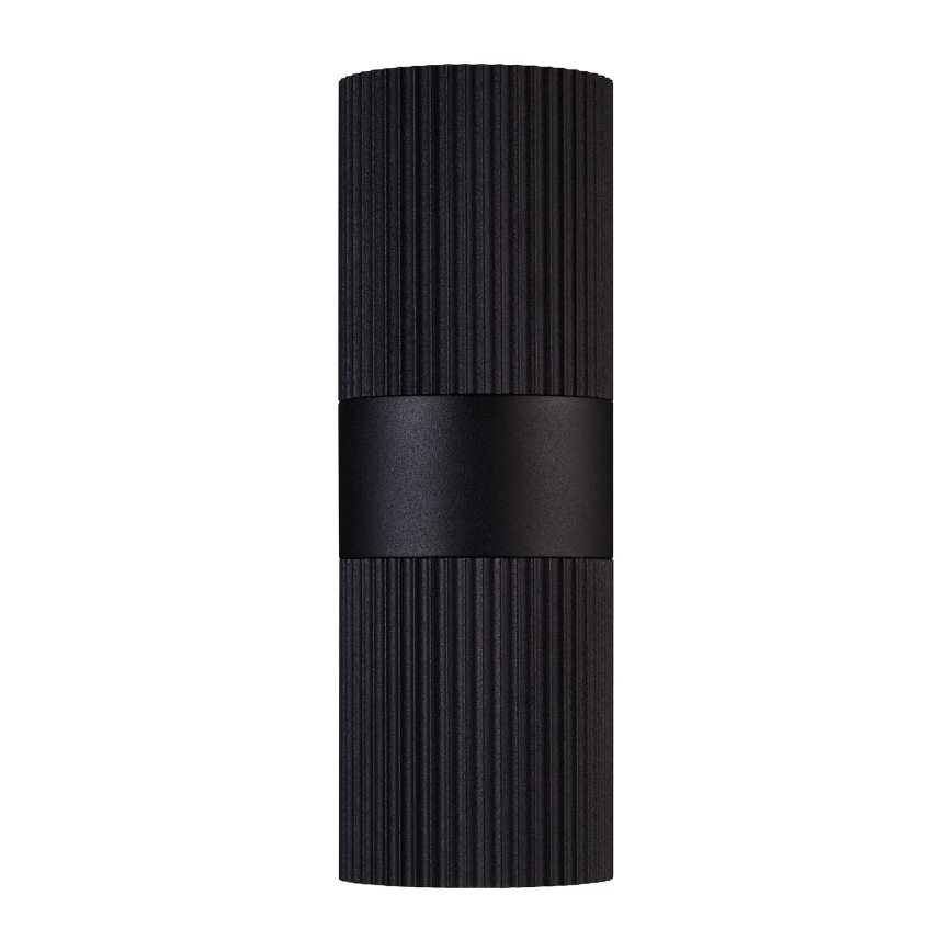 Nordlux - Вуличний настінний світильник KYKLOP 2xGU10/25W/230V IP54 чорний