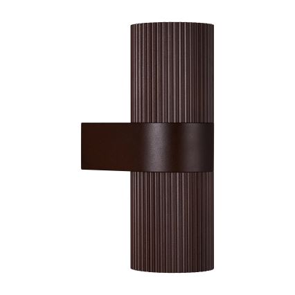Nordlux - Вуличний настінний світильник KYKLOP 2xGU10/25W/230V IP54 коричневий