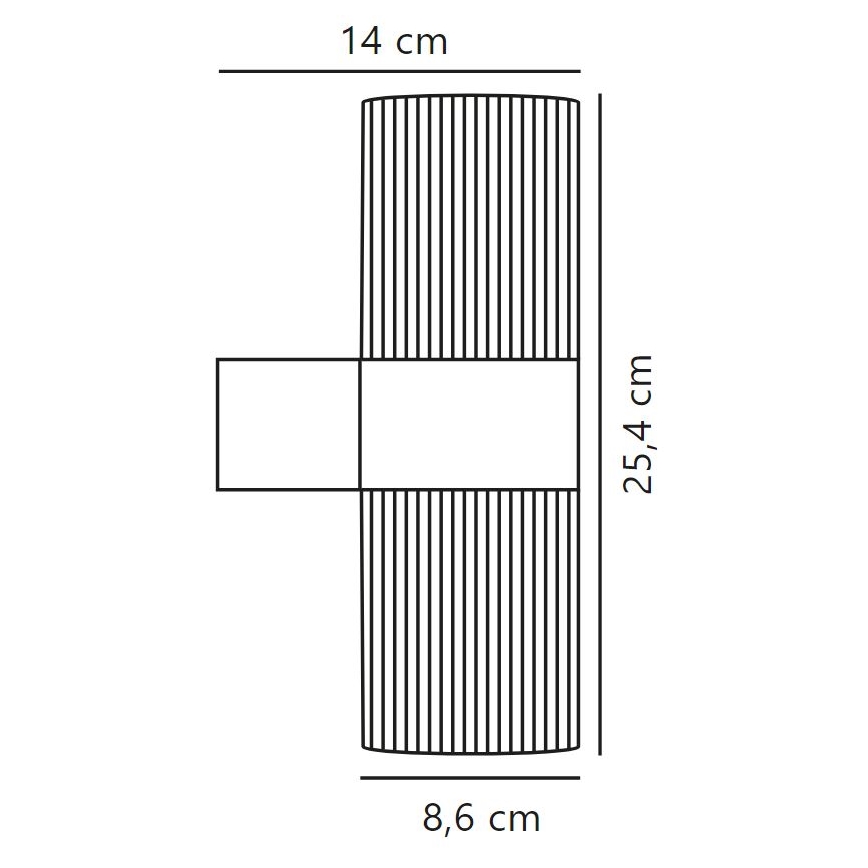Nordlux - Вуличний настінний світильник KYKLOP 2xGU10/25W/230V IP54 коричневий