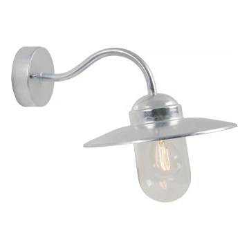 Nordlux - Вуличний настінний світильник LUXEMBOURG 1xE27/60W/230V IP54 срібний