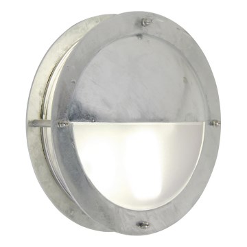 Nordlux - Вуличний настінний світильник MALTA 1xE27/60W/230V IP54 срібний