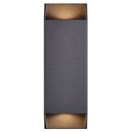 Nordlux - Вуличний настінний світильник NICO 2xGU10/25W/230V IP54 чорний