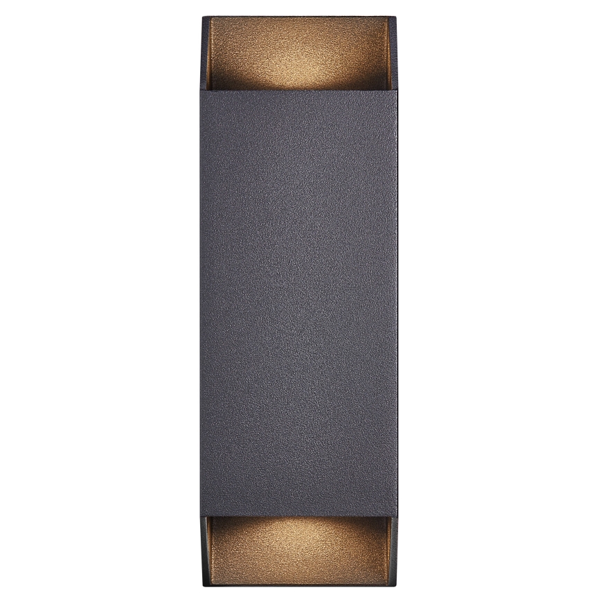 Nordlux - Вуличний настінний світильник NICO 2xGU10/25W/230V IP54 чорний