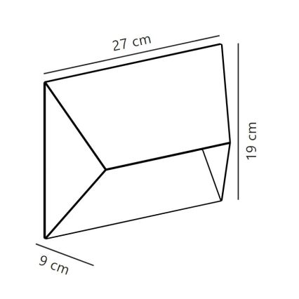 Nordlux - Вуличний настінний світильник PONTIO 2xGU10/25W/230V IP54