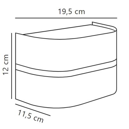 Nordlux - Вуличний настінний світильник SIBELIS 1xE27/10W/230V IP44 антрацит