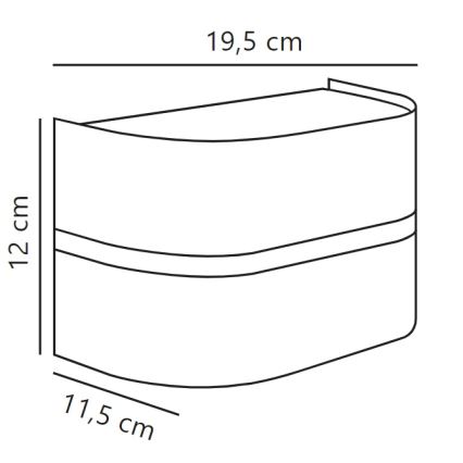 Nordlux - Вуличний настінний світильник SIBELIS 1xE27/10W/230V IP44 чорний
