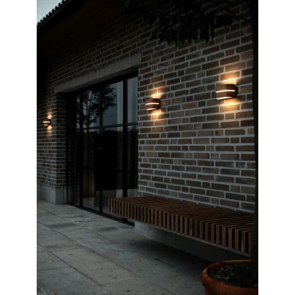Nordlux - Вуличний настінний світильник SIBELIS 1xE27/10W/230V IP44 коричневий