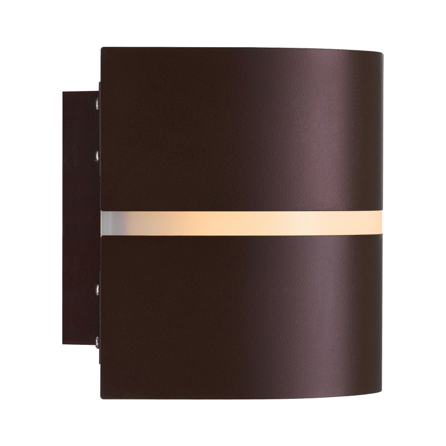 Nordlux - Вуличний настінний світильник SIBELIS 1xE27/10W/230V IP44 коричневий